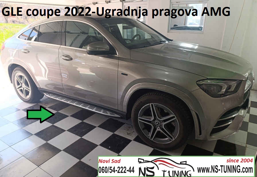 mercedes gle coupe c167 2020 2021 2022 2023 ugradnja bocnih pragova amg novi sad ns tuning